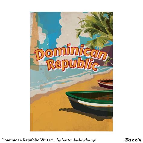 Dominican Republic Vintage Vacation Poster In 2021 Retro