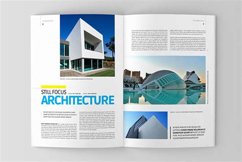 Architecture Magazine Template Free