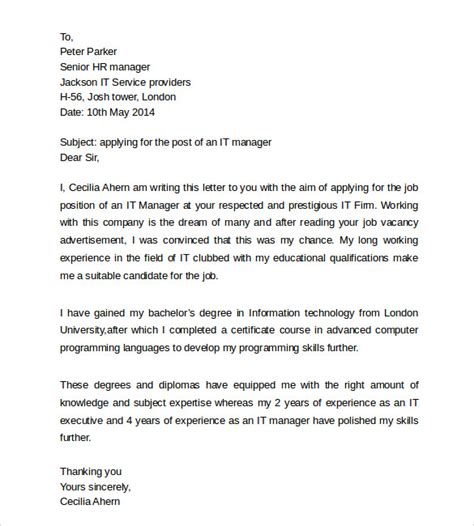simple cover letter templates samples examples formats sample