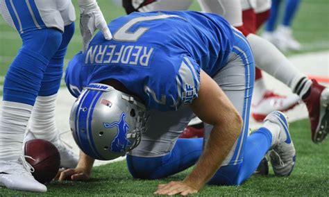 Kasey Redfern Blows Out Knee In Nfl Debut Lions Working Out 4 Punters