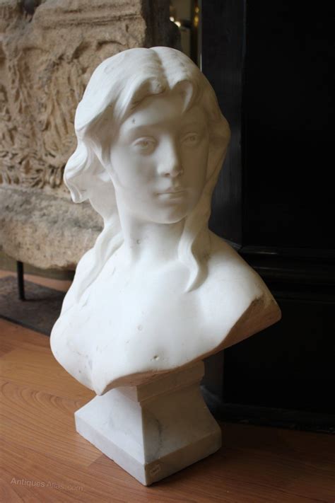 19th Century Marble Bust In The Style Of Falguière Marble Bust