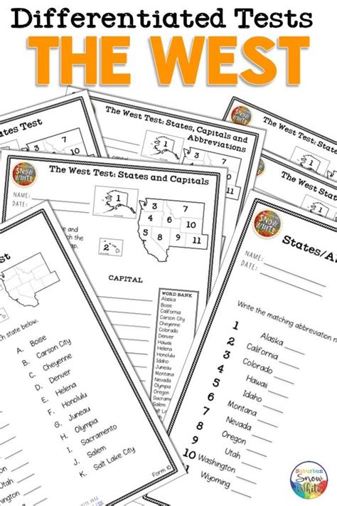 Five Regions Of The United States Worksheets