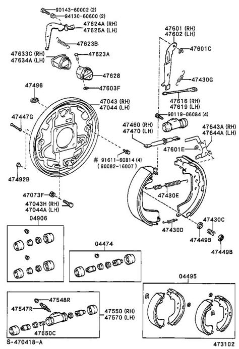 Toyota Tacoma Front Brake Diagram