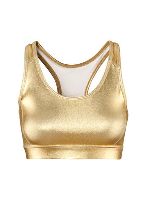 Buy g sports bras for women and get the best deals at the lowest prices on ebay! H&M - Gold sports bra | Sports bra, Racerback sports bra, Fashion item