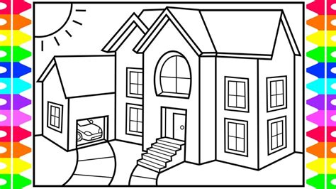 White house coloring pages are fun, but they also help kids develop many important skills. How to Draw a House for Kids 💚💙💜 House Drawing for Kids ...