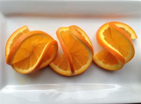 How To Make A Fancy Double Orange Twist Garnish Fruits Decoration