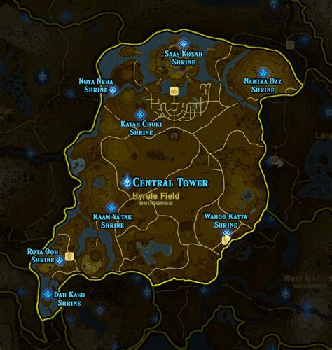 Legend Of Zelda Towers Breath Of The Wild Interactive Map Macgsa