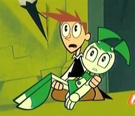 Brad Holding Jenny My Life As A Teenage Robot Robot Art Teenage Robot Cartoon