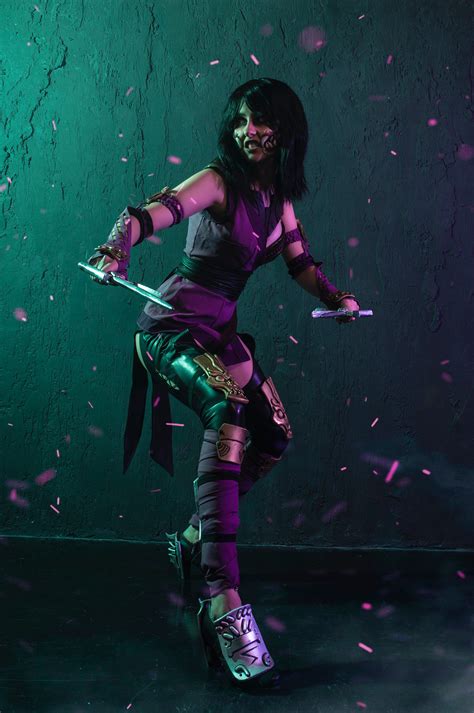 Mileena Mortal Kombat Cosplay Full Costume With Wig Weapon Etsy
