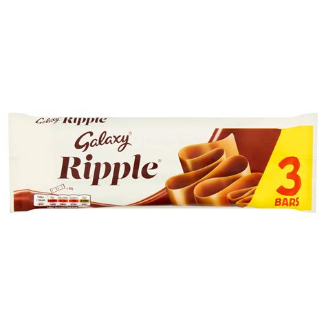 Galaxy Ripple Chocolate Bars Multipack 3 X 33g Multipacks Iceland Foods