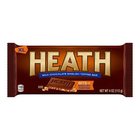 Heath Milk Chocolate English Toffee Xl Candy 4 Oz Bar