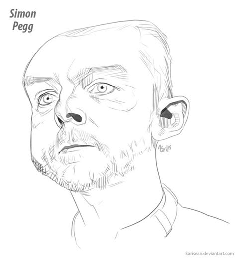 Simon Pegg Caricature By Karisean On Deviantart