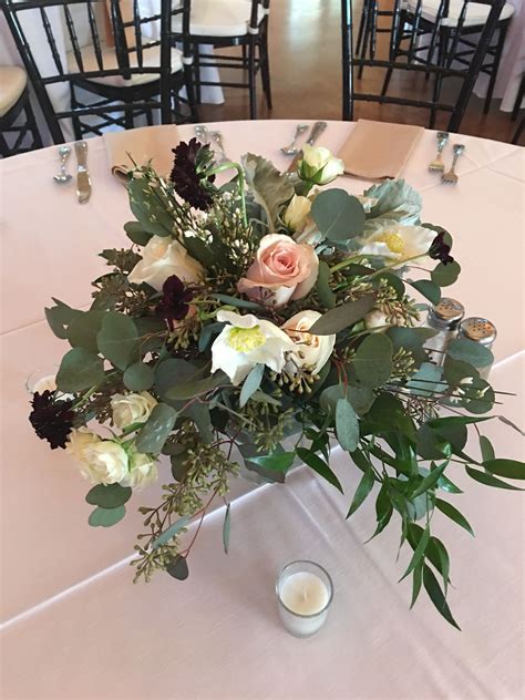 Low Centerpieces Table Decorations Fresh Flowers Wedding Reception