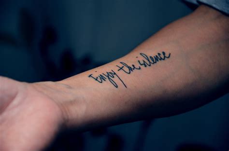Lettering Name Tattoos On Inner Forearm