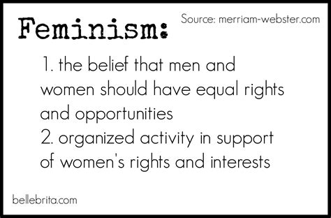 Feminism 101 Feminist Vocabulary For Beginners Belle Brita