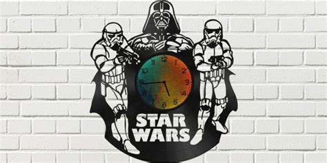 Star Wars Clock Plans Darth Vader Free Cdr Vectors Art For Free