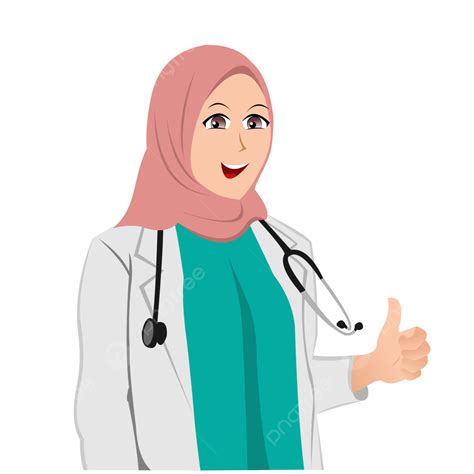 Hình ảnh Cô Bác Sĩ Nhí Xinh đẹp ở Hijab Với ống Ngắm Png Bác Sĩ Hồi