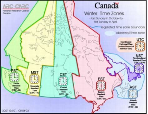Exploring The Canada Time Zone Map In 2023 Map Of The Usa