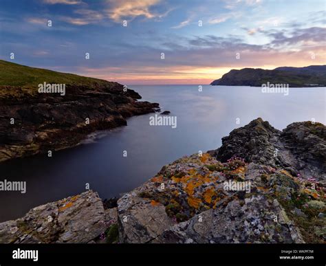 The Rocky Shores Of Tawny Bay Co Donegal On The Irish West Coast At