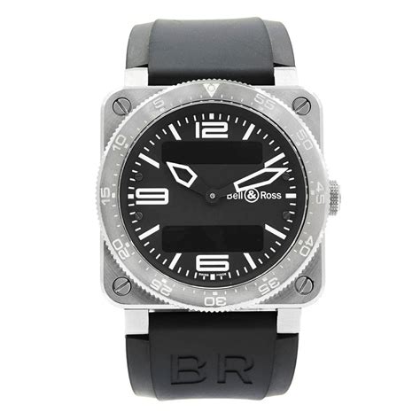 Bell And Ross Aviation Instruments Black Dial Steel Quartz Mens Watch