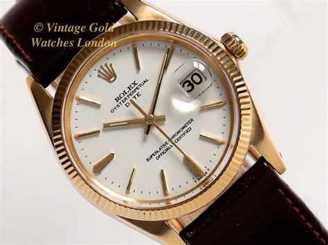 Rolex Oyster Perpetual Date K Vintage Gold Watches