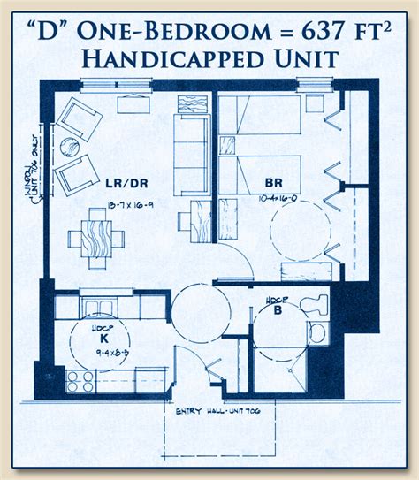 Unit D Handicapped 1 Bedroom Calvary Center Cooperative