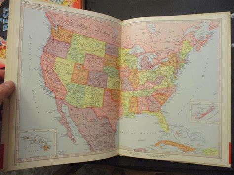 Rand Mcnally World Atlas Good Hardcover 1950 Deans Books