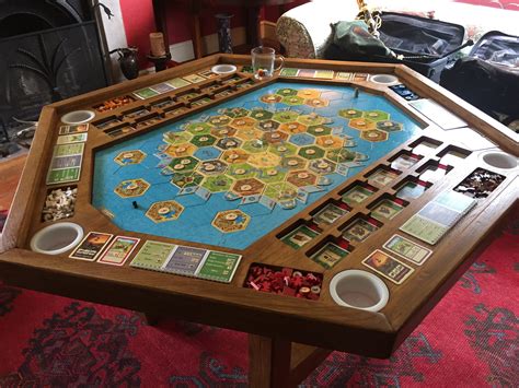 Ultimate Catan Gaming Table Doubles As Amazing All-Game Table