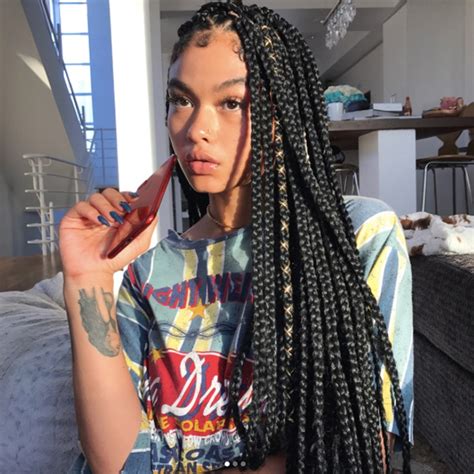 Short box braids styled into a bob: 16 Dope Box Braids Hairstyles to Try | Allure