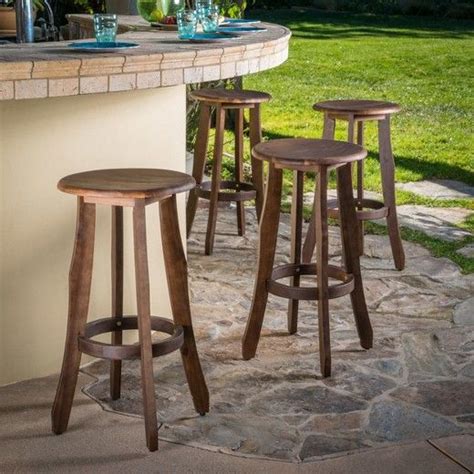 Pike Set Of 4 Acacia Barstool Christopher Knight Home Target Wood