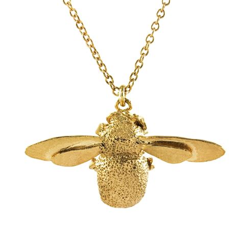 Alex Monroe Gold Plated Bumble Bee Necklace Am Osnigp David Roberts Jewellery