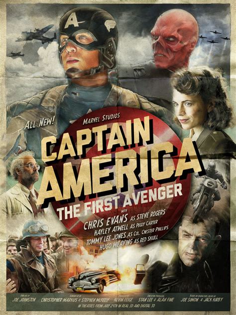 Fashion And Action Captain America First Avenger Fan Art Poster