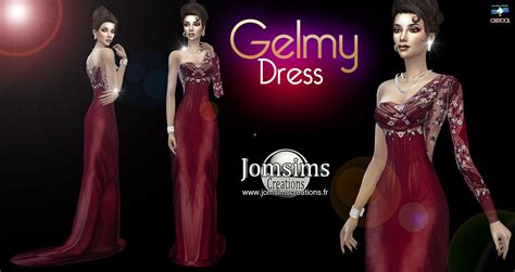 Sims4sisters — Jomsimscreations Gelmy Robe Sims 4 Pour Elle