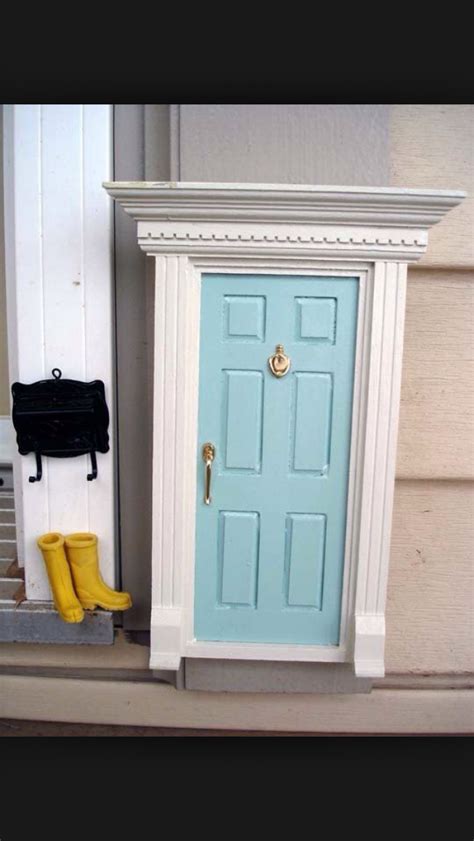 The diy fairy doors got a coat of acrylic paint and then a coat of mod podge outdoor. Pin by Brenda Shea on Fairy door | Tooth fairy doors, Fairy doors, Diy fairy door