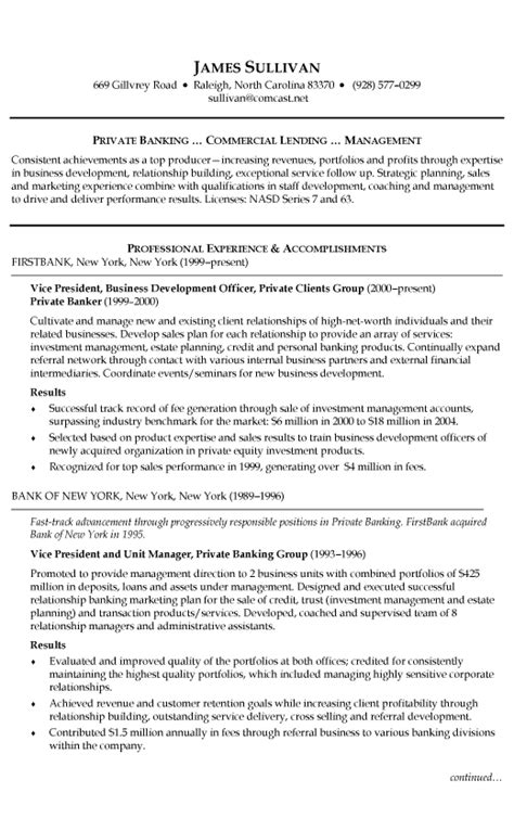 Maybe you would like to learn more about one of these? Banking Resume Example