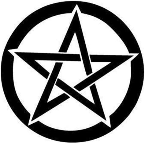 Pentacle Pentagram Wiccan Pagan Witch Vinyl Car Window Laptop Decal