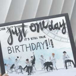 Birthday dates my birthday cake bts cake bts birthdays bts anime bts qoutes bts backgrounds bts merch printable birthday invitations. DIY 3-D "Just One Day" BTS Birthday Card | ARMY's Amino