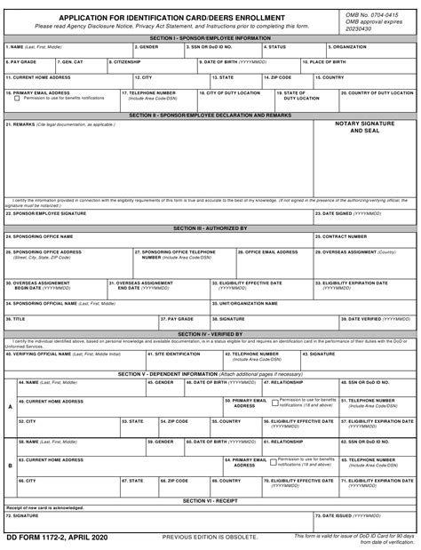 Dd Form 1172 2 Download Fillable Pdf Or Fill Online Application For