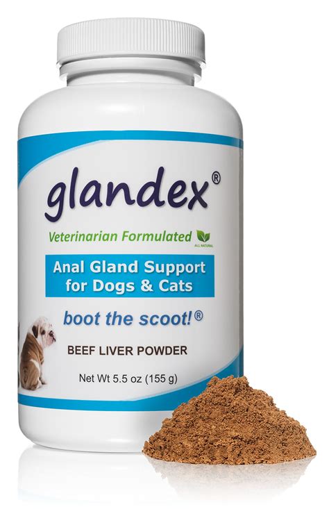 Glandex Powder 55 Oz Anal Gland Fiber Probiotic Digestive Supplement