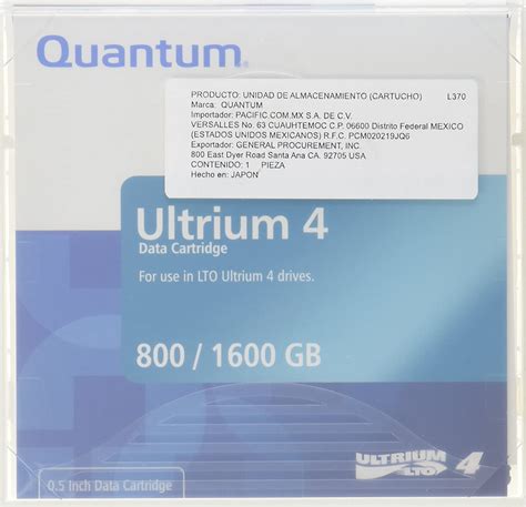 Quantum Mr L4mqn 01 Lto Ultrium 4 1600 Gb Cartridge Tape Bigamart
