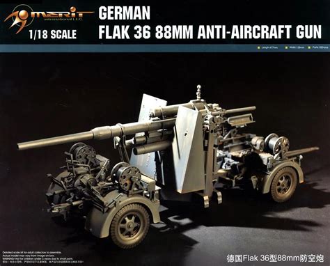 Trumpeter 60030 118 German Flak 88mm Anti Aircraft Fighter Gun