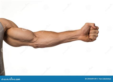 A Close Up Of A Man S Arm And Arm Muscles Stock Illustration