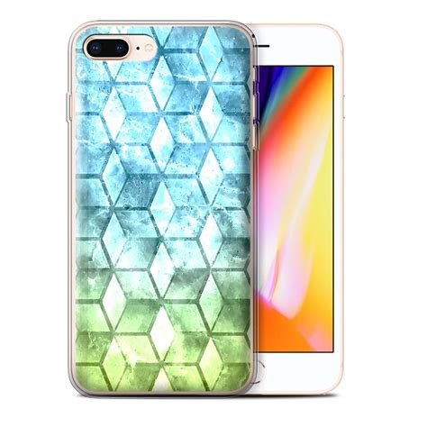 Stuff4 Gel Tpu Casecover For Apple Iphone 8 Plusbluegreencolour