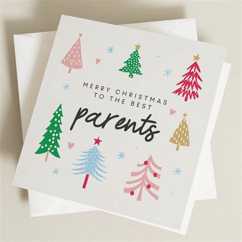 Parents Christmas Card By Twist Stationery
