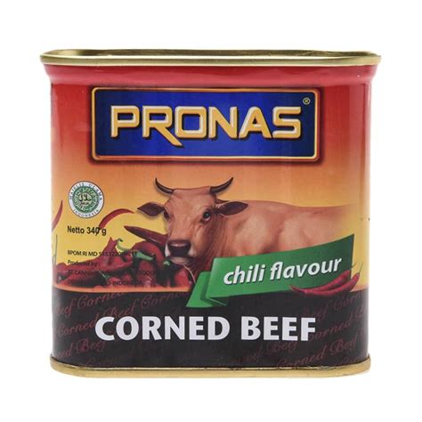 Jual Pronas Corned Beef Chili Flavour 340g 0301010007 ...