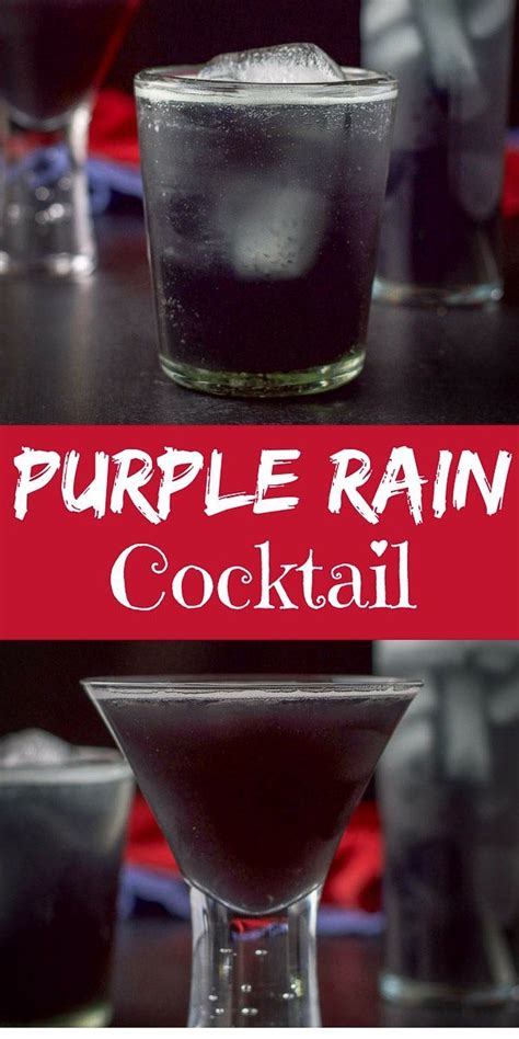 Purple Rain Cocktail Purple Rain Drink Cocktail Recipes Liquor Drinks