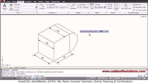 Autocad Isometric Dimensioning Tutorial Autocad 2010 Youtube