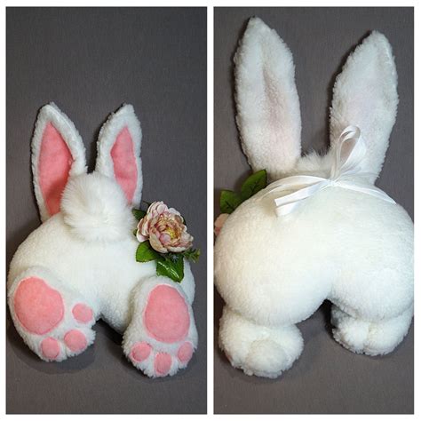 This Is A Great Bunny Attachment With A Butt And Ears For An Easter Wreath The Set Is Made Of