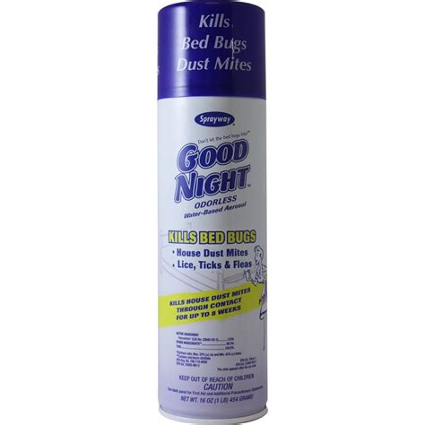 Sprayway 16 Oz Good Night Bed Bug And Dust Mite Spray