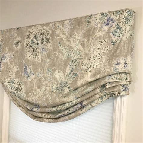 Creating faux roman shades using just fabric and inexpensive tension rods is an affordable way to dress your windows! Custom Made to Order Relaxed Faux Roman Shade (stationary ...